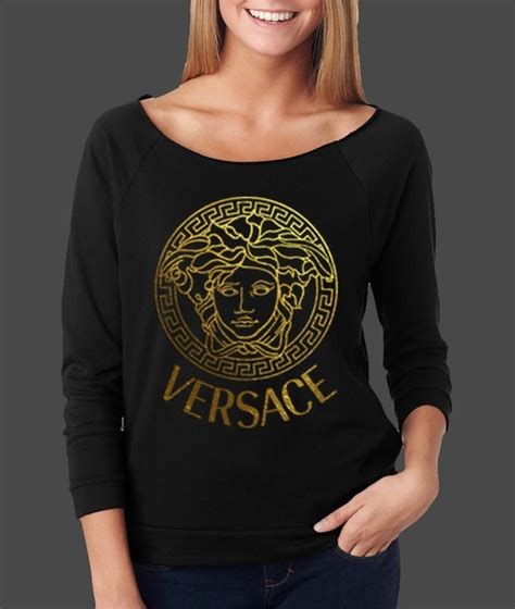 womens versace t shirts|Versace long sleeve shirts women's.